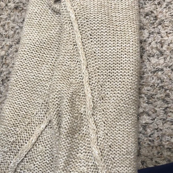 Anthropologie RDI Sweater Size Medium Tan Brown Elbow Patch Pullover - Picture 13 of 13